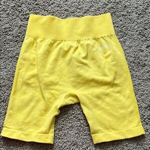AYBL Women's Bright Yellow Athletic Shorts